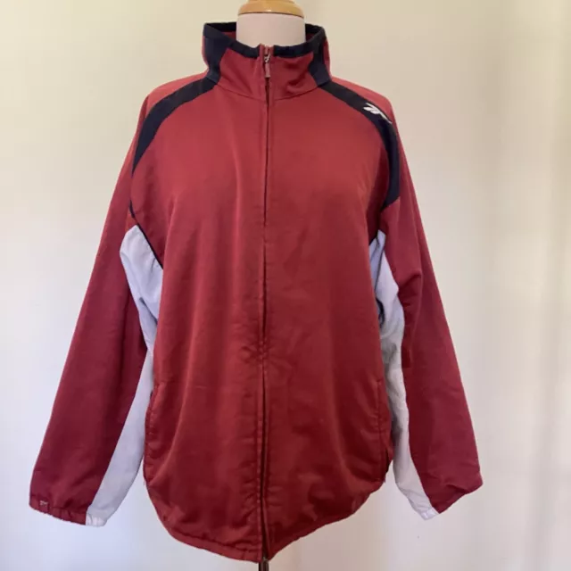 Vintage Reebok All Purpose Sports Red And Blue Lined Jacket - Size M