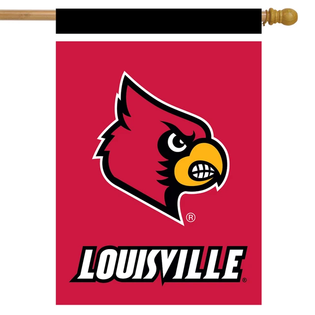Louisville Cardinals House Flag NCAA Licensed 28" x 40" Briarwood Lane