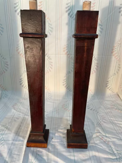 architectural salvage decorative square wood columns 19