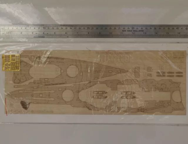 Hunter 1/350 IJN Kongo wooden deck for FUJIMI 60000 W35043