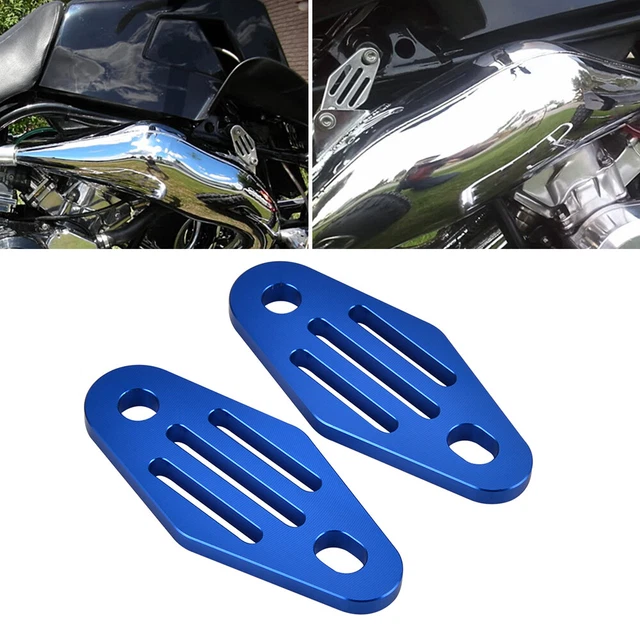 For Yamaha Banshee 350 YFZ350 Muffler Pipe Hangers Mounts Bracket 1987-2006 Blue