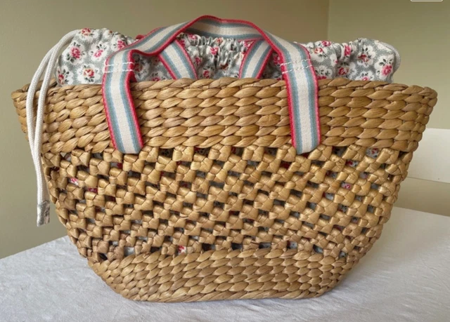 CATH KIDSTON AUTHENTIC Straw Basket Vintage Strawberry Draw String Immaculate 45.00 PicClick UK