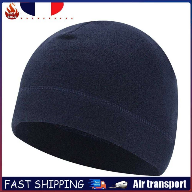 Winter Cycling Hat Fleece Warm Windproof Outdoor Sport Ski Caps (Navy Blue)