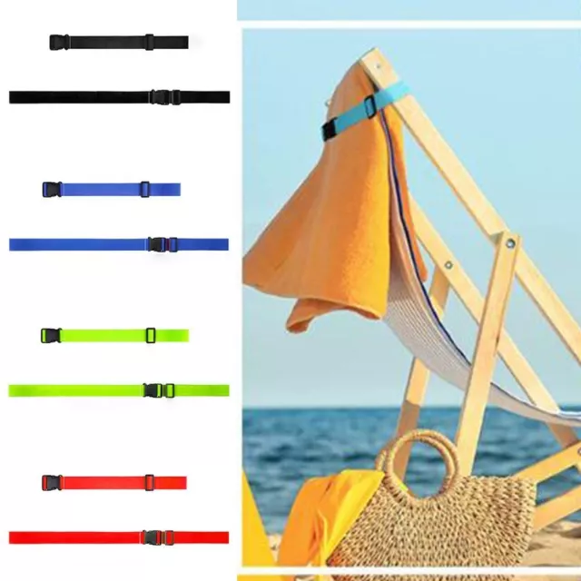 Portable Beach Towel Clips Band for Lounge Chairs Beach Towel Holder