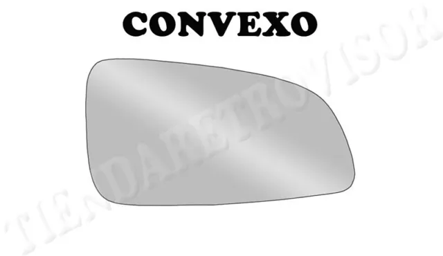 CRISTAL RETROVISOR PARA OPEL ASTRA H 2004-2008 CONVEXO Derecho(Copiloto)