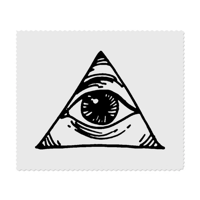 2 paños de limpieza de lentes/gafas de microfibra ""Eye Of Providence"" (LC00018861)