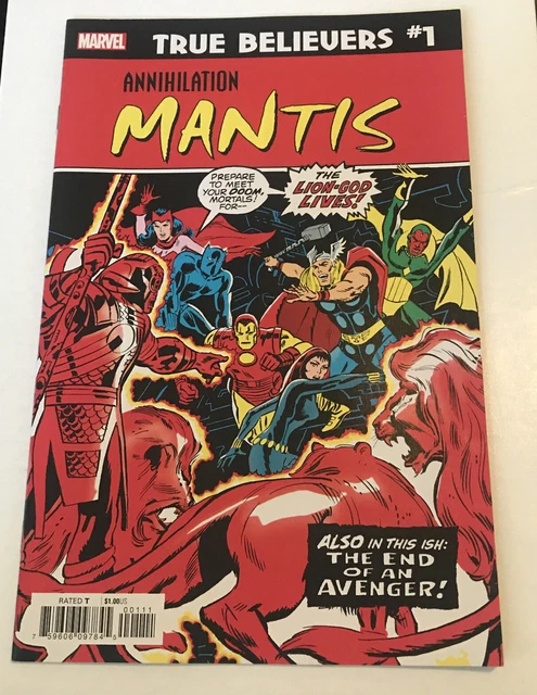 Annihilation Mantis #1 Marvel Comic Book True Believers 2020 Free Shipping