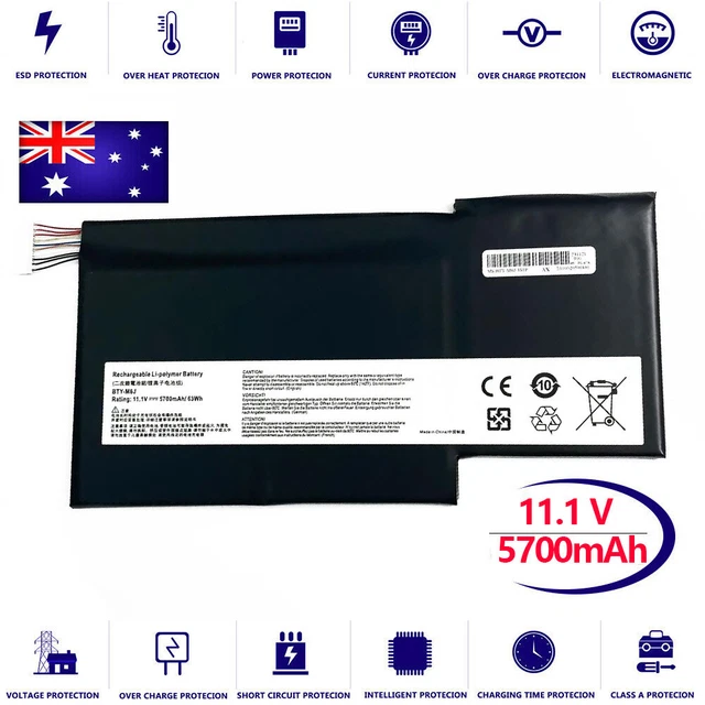 Battery MSI BTY-M6K For MSI GS63-7RD GF63-8RD GF63-8RC GF75 Thin 8RD