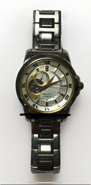 SEIKO PREMIER TWO Tone Silver Gold Tone 31mm Quartz Ladies  display picture 1