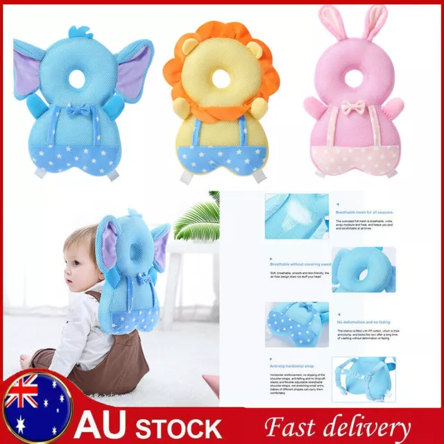 Baby Head Protector Cushion Toddler Head Protection Pad Pillow Baby Backpack AU