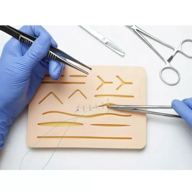 Juego Entrenamiento Suturas Con Almohadilla De Silicona,Kit De Sutura,Suture Kit 3