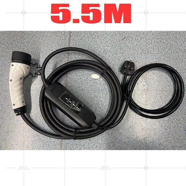 Cavo di ricarica EV tipo 2 spina UK 3 pin veicolo elettrico caricabatterie auto portatile NUOVO