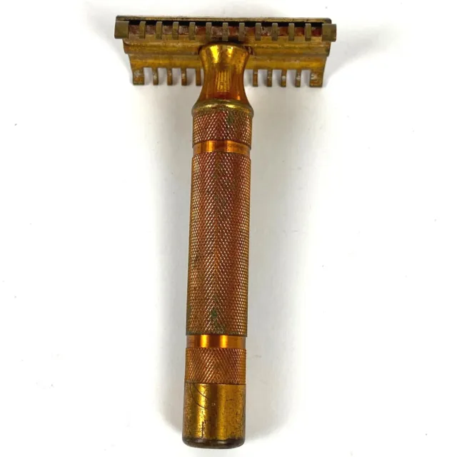 1930's Gillette Open Comb Big Boy? Double Edge Safety Razor USA Made 3