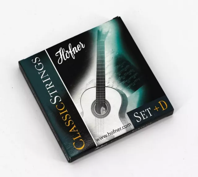 Höfner Konzertgitarren-Saiten HCS-Set+D Classic Guitar Strings Klassikgitarre