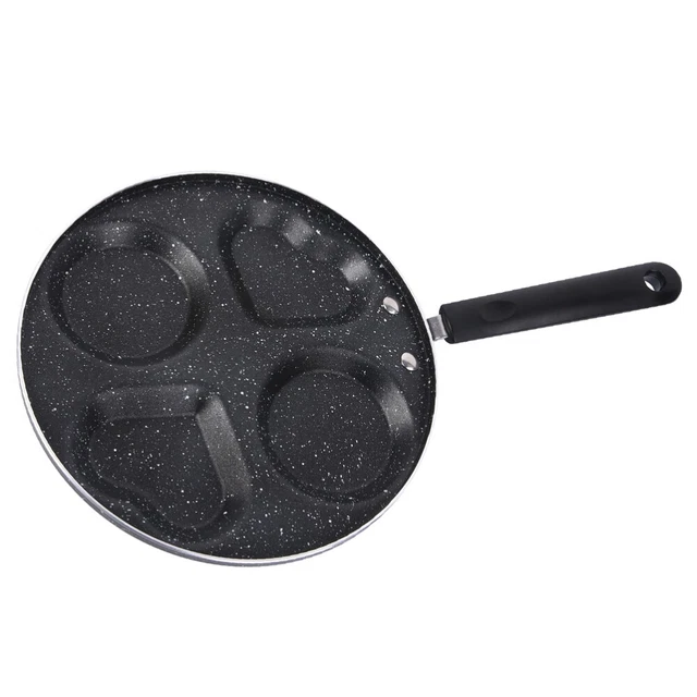 1 PIEZA 4 orificios sartén de huevos fritos tortilla antiadherente fabricante de panqueques huevo