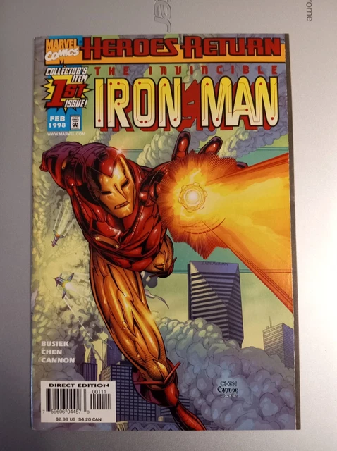 The Invincible Iron Man #1/ KEY 1ST ISSUE/ Heroes Return/ Marvel Comics 1998