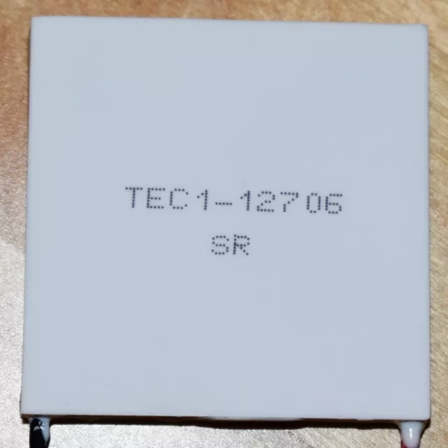 TEC1-12706 - Thermoelectric Peltier cooler module chip - 12V 6A 60W