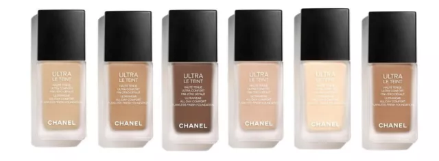 CHANEL ULTRA LE TEINT Flawless Finish Foundation TRY 3 Shades B10, B30,  BR122 $5.99 - PicClick