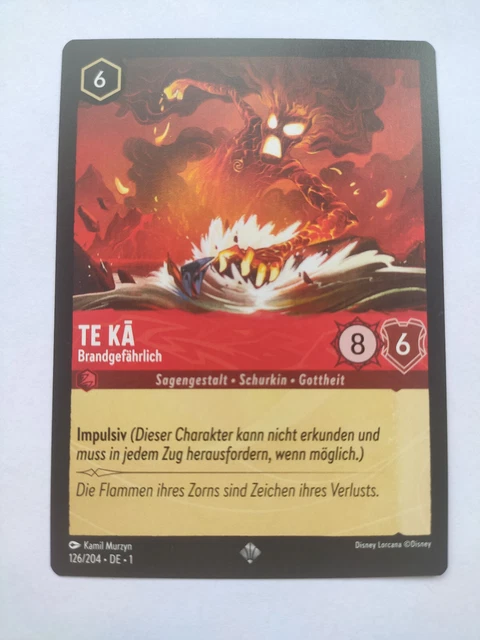 te ka lorcana card Te Ka Disney Lorcana The First Chapter Foil #192 PSA 9 main image 1