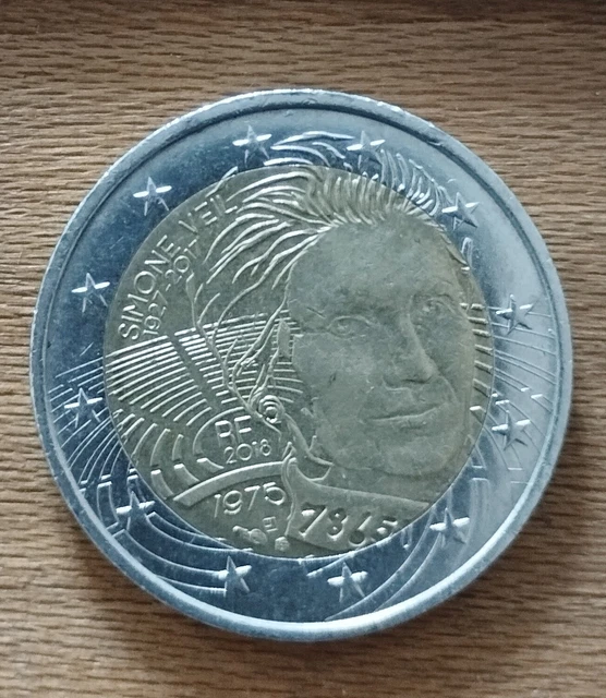 PIÈCE COMMEMORATIVE DE 2 euros François Mitterand, 2016 très bon état