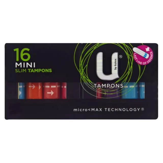 Kotex U Tamp Mini 16 Ubk Fem Tampons By - Pack Tampon 26