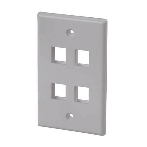 TechBrands Quad Keystone Wall Plate FREE Global Shipping