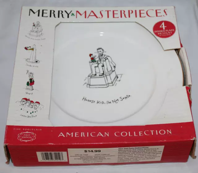 Merry Masterpieces American Collection-10" Dinner Plates First Edition Set of 4