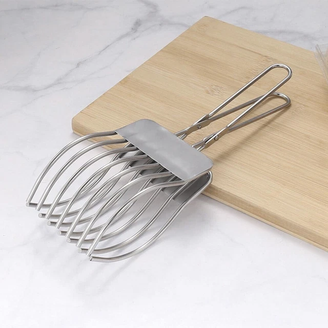 STAINLESS STEEL SLICER Roast Beef Cutting Clips Food Serving Kitchen