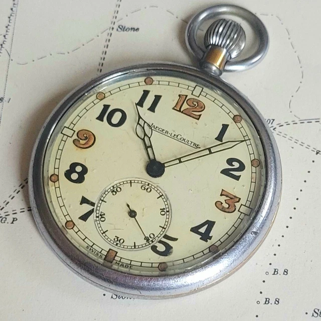 WW2 JAEGER LECOULTRE Gstp Pocket Watch British Army Military Raf Jlc