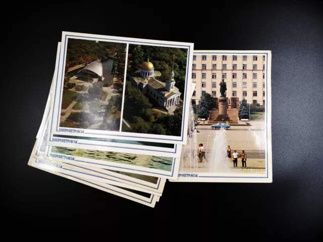 Soviet postcards 1980s, city of Dnepropetrovsk, Ukraine, Lenin Square, *127