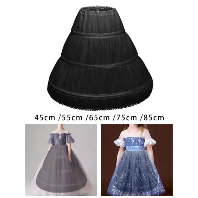 Jupon à 3 Cerceaux Pour Filles, Sous-jupe Crinoline, Sacoche Pour Robe De Bal