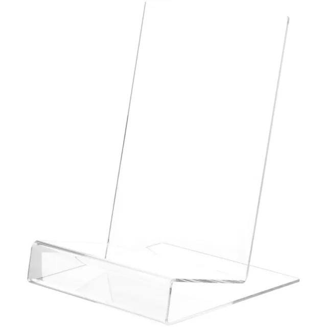 Acrylic Book Stand Tablet Holder Magazine Display CD Easel Transparent-