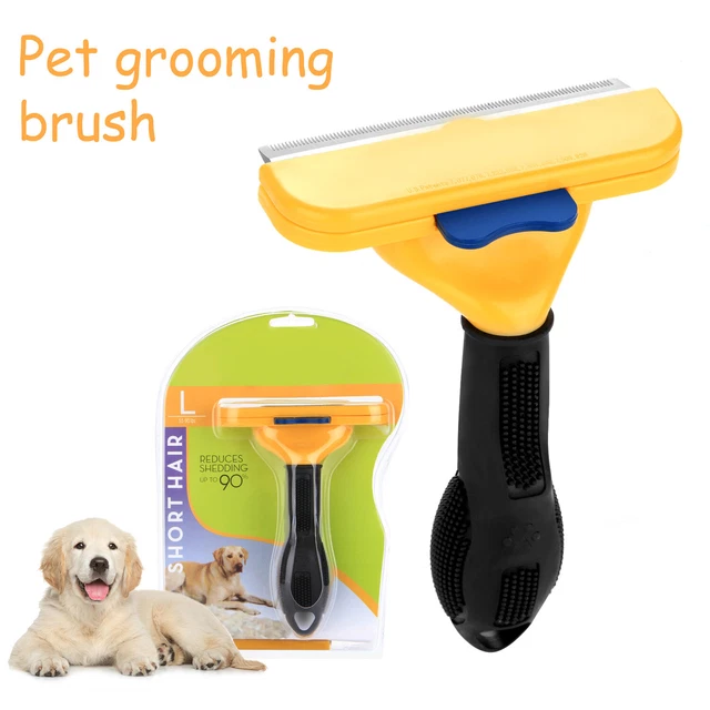Dog Cat Short Hair Brush Removal DeShedding Grooming Comb Tool Pet Kitty Clean