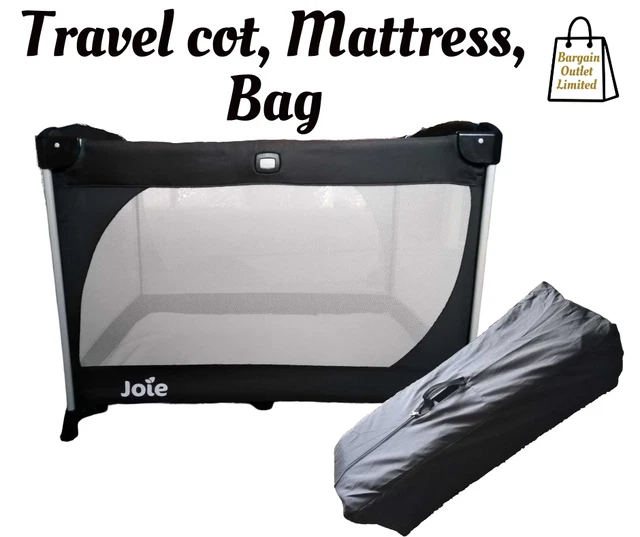 Joie cuna de viaje colchón inserto basinete bolsa de transporte plegable negro