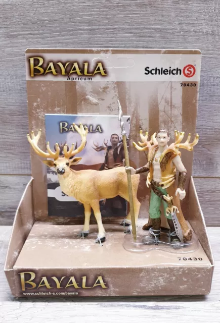 Schleich Bayala 70430 Fantasy Apricum & Stag Deer Figures New Retired Rare Set