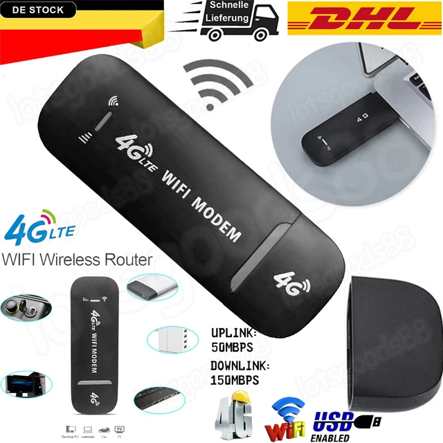 4G LTE WIRELESS USB Dongle 150Mbps Modem Stick WiFi Adapter 4G Karten
