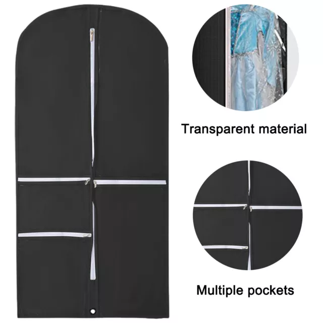 Portable Multifunction For Travel Coats Hanging PEVA Garment Bag With Zip Hook