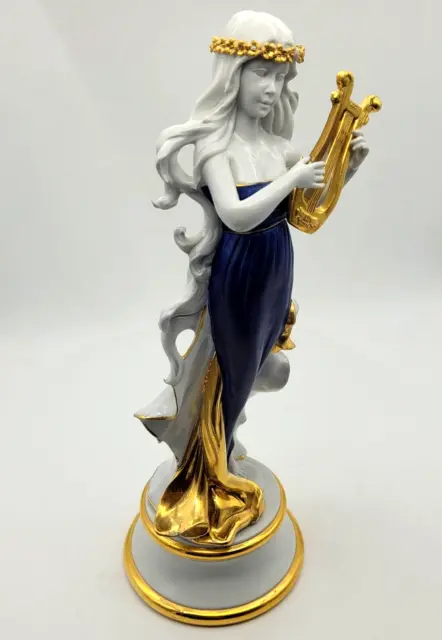 Capodimonte Figurine Classical Musician By Ester Made In Italy