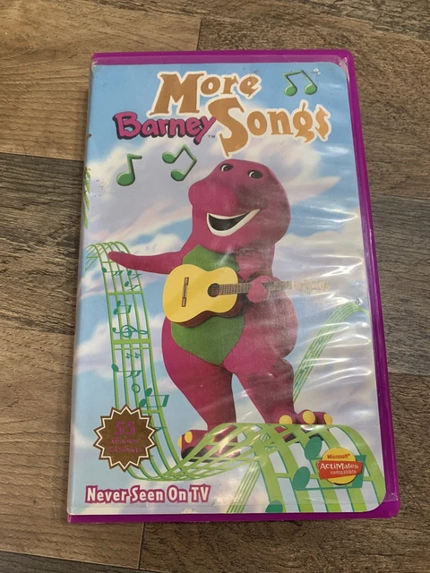 BARNEY: MORE BARNEY Songs VHS 1999 Never Seen On TV! Classic Cartoon ...