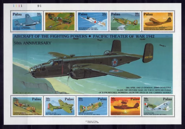 Palau C22 MNH Air Post Aviation WWII ZAYIX 1223L0025A