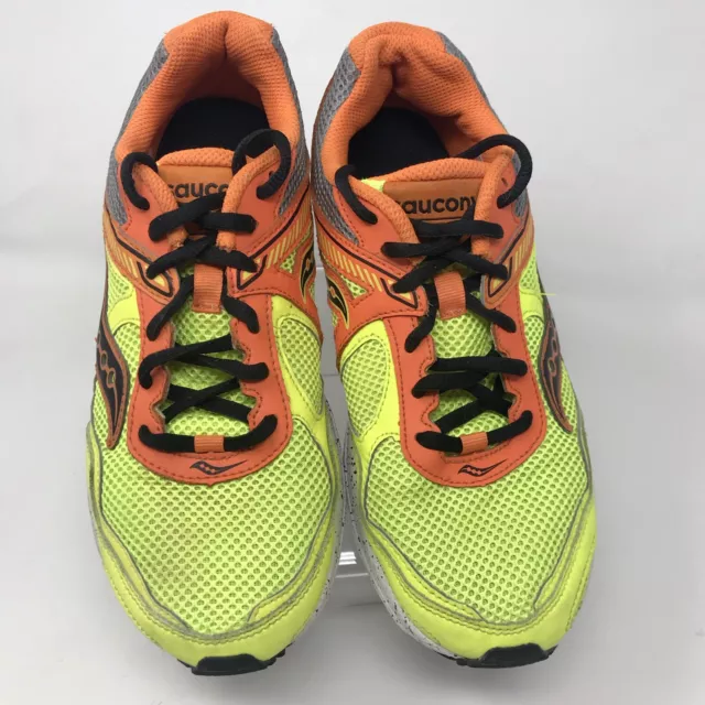 EUC SAUCONY YOUTH Boy's Cohesion 10 Running Shoes Neon/Orange SK260397Y ...