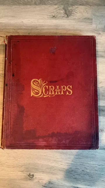 Antique Victorian Photo Album Scrapbook