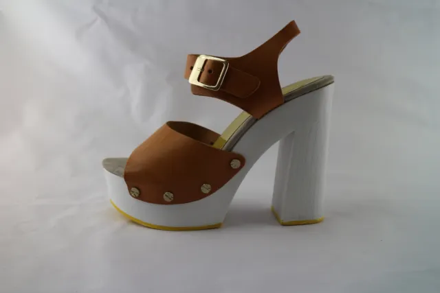 Chaussures Femme SUKY BRAND 37 Ue Sandales Brun Cuir DN32-37