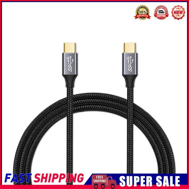 Cavo USB C a USB C, 100 W, 1,2 m, 5 A, cavo di ricarica rapida, PD QC5.0, con display LED per iPhone15 Pro Max, Samsung Galaxy S24/S23/S22/S21, Pad Pro, MacBook Air