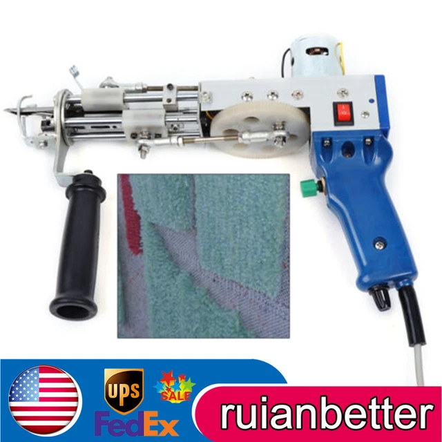 Kit de máquina de tejido flocante de alfombra eléctrica de 50 W 9-21 mm