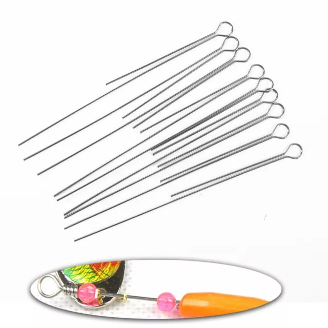 Durable Spinner Wire Shafts for DIY Fishing Lures 50pcs Pack Reliable Material