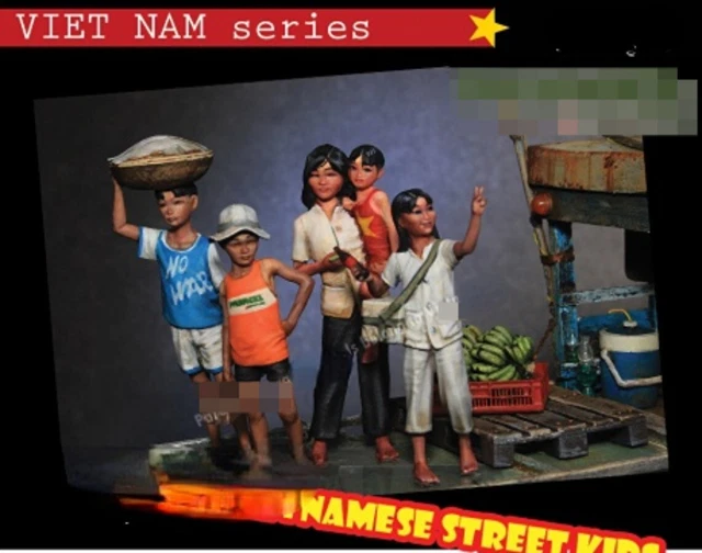 1/35 Resin Figure Model Kit Vietnam War Civilian WWII GK Unassembled Unpainted