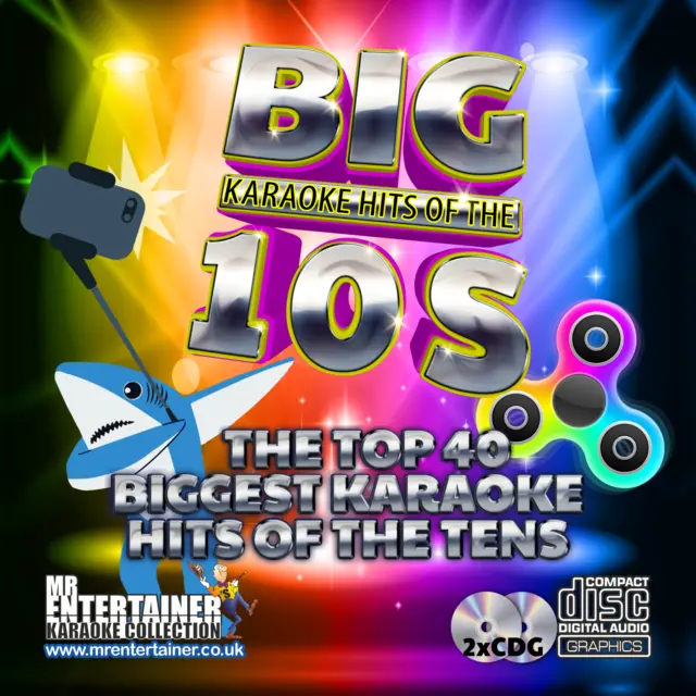 10's Karaoke. Mr Entertainer Big Hits Double CDG Disc Set. Tens. 40 Pop Hits