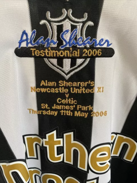 Alan Shearer Testimonial 2006 Newcastle United shirt xl Unworn 2