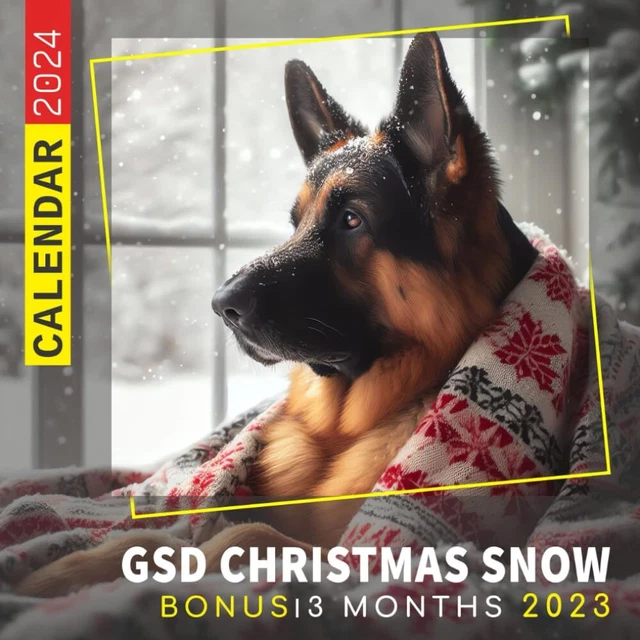 GSD CHRISTMAS SNOW Calendar 2024 Jan 2024 to Dec 2024 Bonus 3 Months